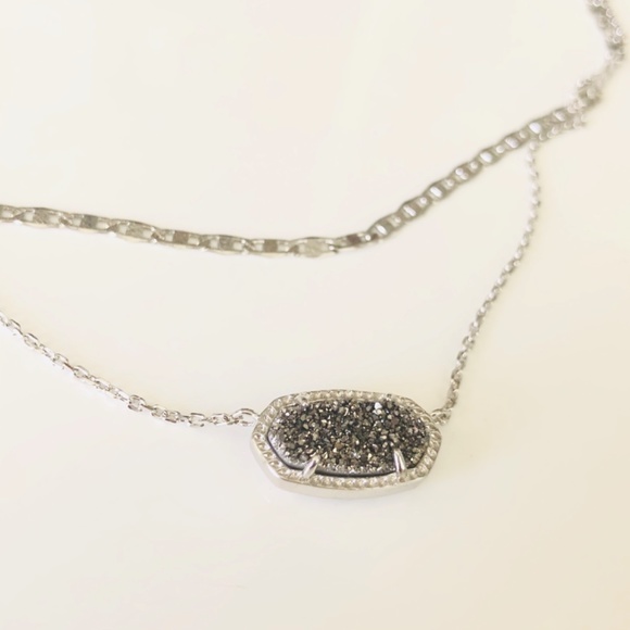 New Kendra Scott Multi Silver Platinum NecklAce - Picture 2 of 6
